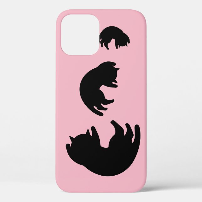 Funda De Case-Mate Para iPhone Gato negro (Reverso )
