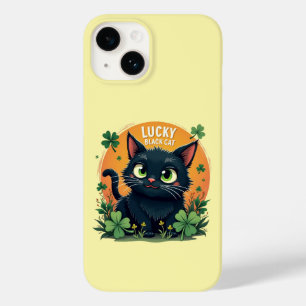 Funda Para iPhone 14 De Case-Mate Gato negro afortunado: Monedas y amante del Día de