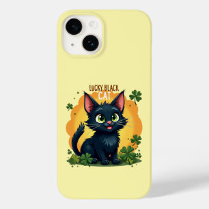 Funda Para iPhone 14 De Case-Mate Gato negro afortunado: Monedas y amante del Día de