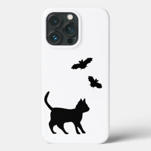 Funda Para iPhone 13 Pro Gato negro con bata