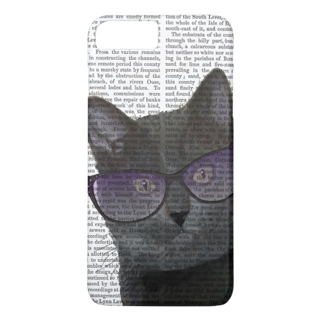 Funda De Case-Mate Para iPhone Gato negro con gafas de sol 2 (Reverso)