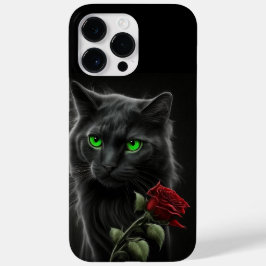 FUNDA PARA iPhone 14 PRO MAX DE Case-Mate GATO NEGRO DE COLOR DE AGUA ESPOLOSO CON UNA ÚNICA