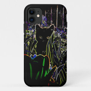 Gato negro en un funda para iPhone 5 de Neon Garde