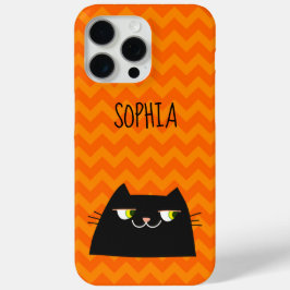 Funda Para iPhone 15 Pro Max Gato negro lindo