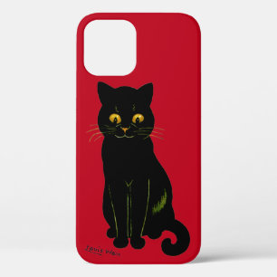Funda Para iPhone 12 gato negro, Louis Wain