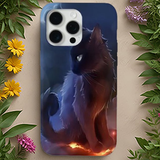 Funda De Case-Mate Para iPhone Gato negro místico | Caso de teléfono (Subido por el creador)