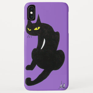 Funda Para iPhone XS Max GATO NEGRO NINJA Purple