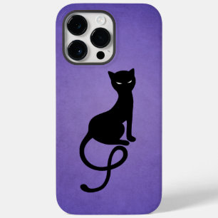 Funda Para iPhone 14 Pro Max De Case-Mate Gato Negro Purple Elegant Evil Kitty