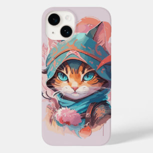 Funda Para iPhone 14 De Case-Mate Gato Ninja de acuarela cúpula
