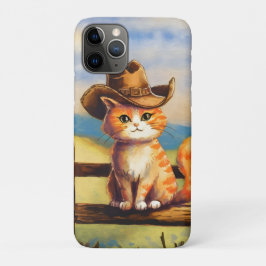 Funda Para iPhone 11 Pro Gato Papá Pintado con Acuarela