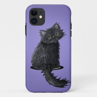 Funda Para iPhone 11 Gato persa negro de KiniArt