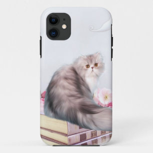 Funda Para iPhone 11 Gato persa y libros