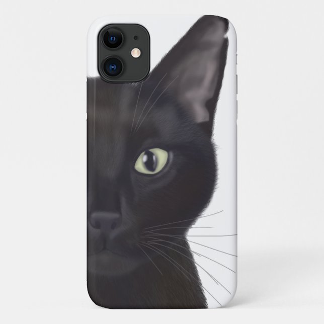 Funda De Case-Mate Para iPhone Gato, retrato de Gus (Reverso)