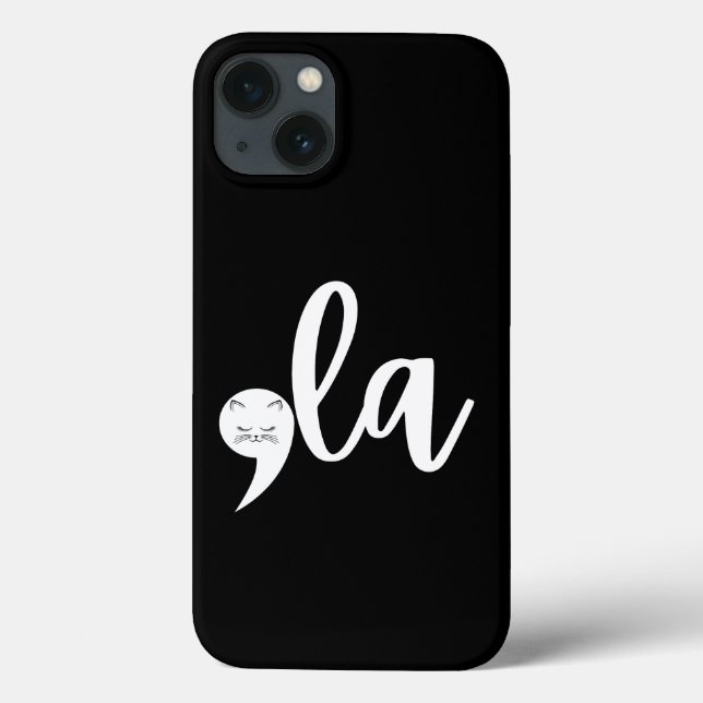Funda De Case-Mate Para iPhone Gato Retro Comma La Kamala Harris Elección 2024 (Reverso)