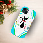 Funda Para iPhone 13 Pro Gato retro siamés navidades<br><div class="desc">Este moderno gato retro siamés en forma de cristal de arena es una forma deliciosa de decorar tu iPhone.</div>