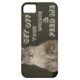 Gato "SALTA DE TU IPHONE Y ALÉJAME" Funda para iPh