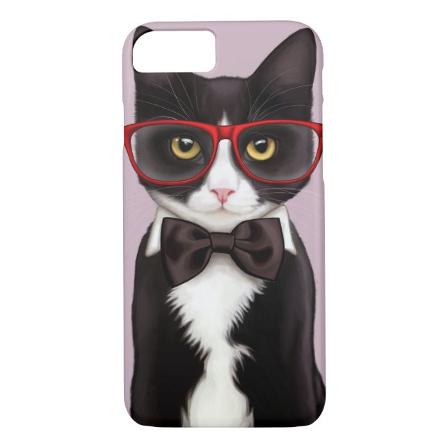 Funda De Case-Mate Para iPhone Gato serio (Reverso)