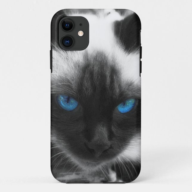 Funda De Case-Mate Para iPhone Gato siamés (Reverso)