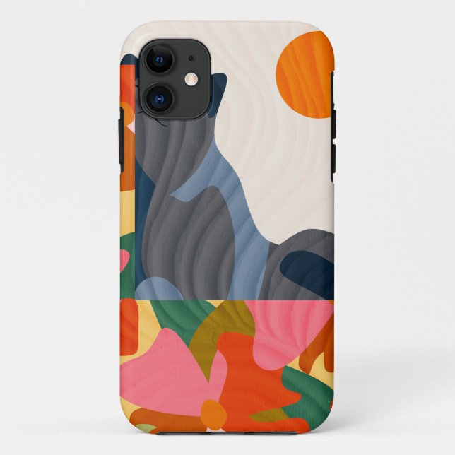 Funda De Case-Mate Para iPhone Gato Sunny Garden (Reverso)