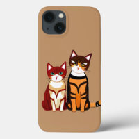 Gato tigre a rayas y Ginger Kitten