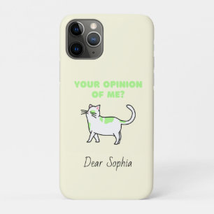 Funda Para iPhone 11 Pro Gato travieso amarillo