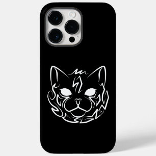 Funda Para iPhone 14 Pro Max De Case-Mate Gato tribal negro y blanco