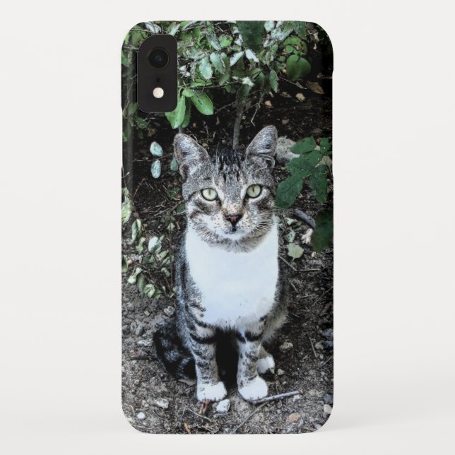 FUNDA DE Case-Mate PARA iPhone GATO TURCO NEGRO Y BLANCO RONIN (Reverso)