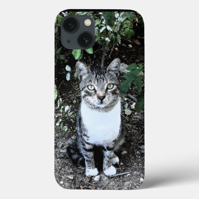 FUNDA DE Case-Mate PARA iPhone GATO TURCO NEGRO Y BLANCO RONIN (Reverso)