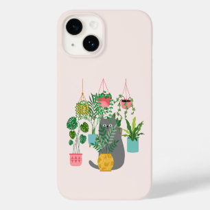 Funda Para iPhone 14 De Case-Mate Gato y Plantas