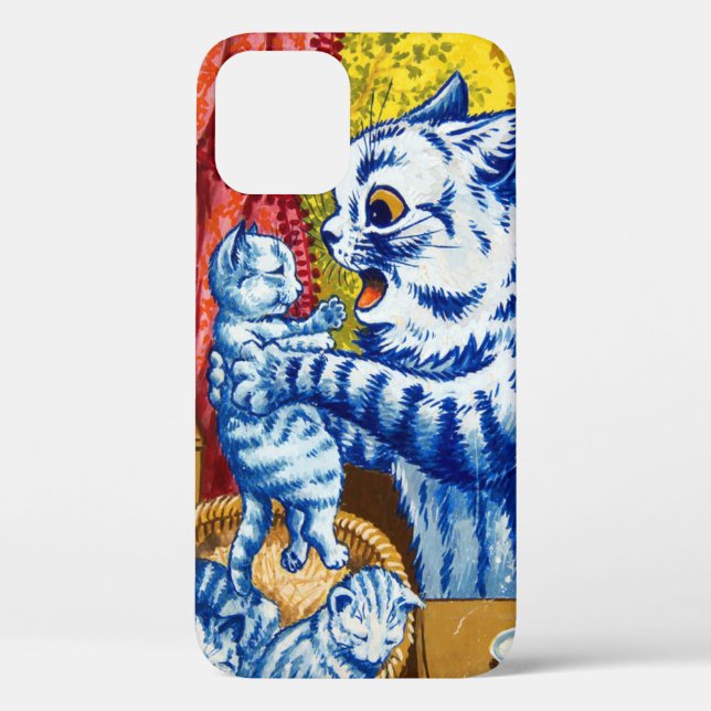 Funda De Case-Mate Para iPhone Gato y sus gatitos (Reverso )