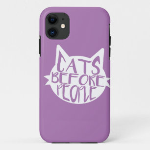 Funda Para iPhone 11 Gatos antes que personas