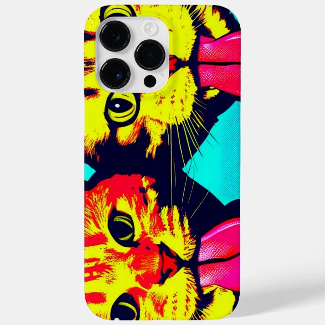 Funda De Case-Mate Para iPhone Gatos con lengua afuera (Reverso)