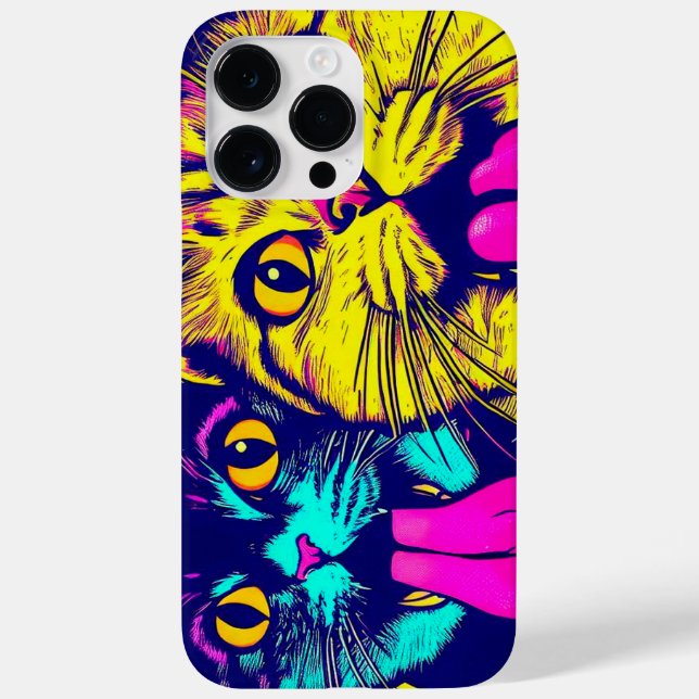 Funda De Case-Mate Para iPhone Gatos con lengua afuera (Reverso)