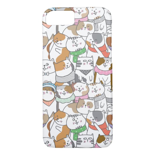 Funda De Case-Mate Para iPhone Gatos cortos (Reverso)