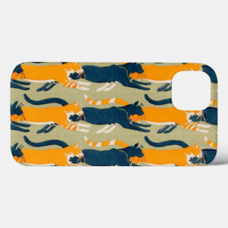 Funda Para iPhone 13 Gatos de Art Nouveau