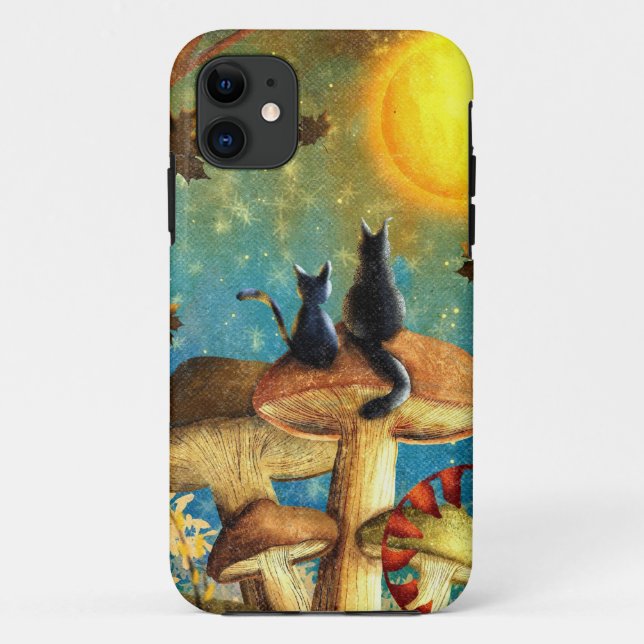 Funda De Case-Mate Para iPhone Gatos de champiñón (Reverso)