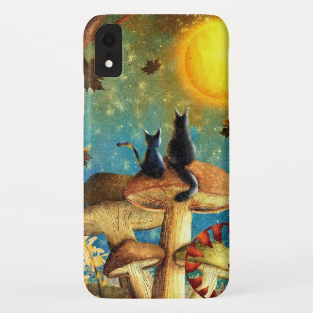 Funda De Case-Mate Para iPhone Gatos de champiñón (Reverso)