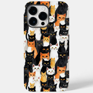 Funda Para iPhone 14 Pro Max De Case-Mate Gatos de Naranja blanco negro
