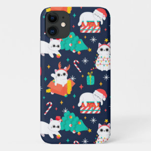 Funda Para iPhone 11 Gatos de Navidades divertidos