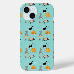 Funda Para iPhone 15 Gatos Divertidos en Yoga