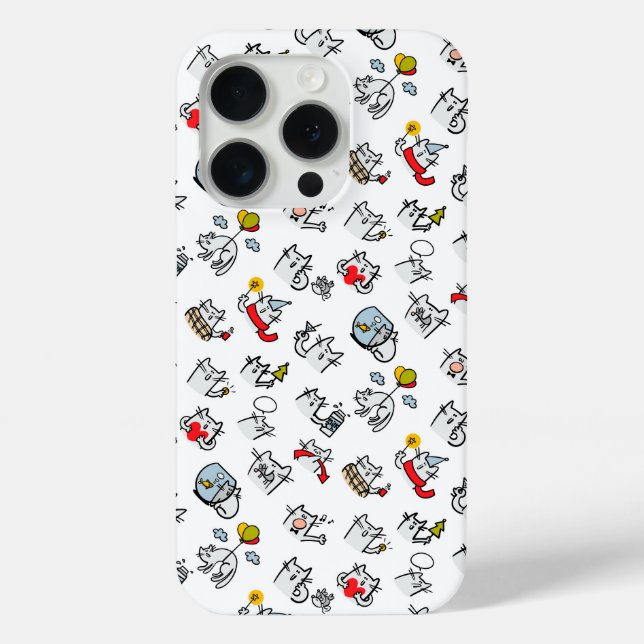 Funda De Case-Mate Para iPhone Gatos divertidos, leche y magia. (Reverso )