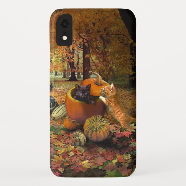 Funda De Case-Mate Para iPhone Gatos en otoño 😸  (Reverso)