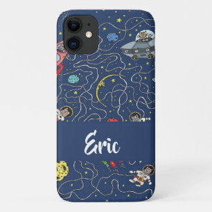Funda Para iPhone 11 Gatos espaciales graciosos