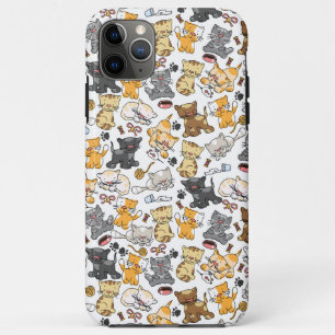 Funda Para iPhone 11 Pro Max Gatos gatitos juguetones