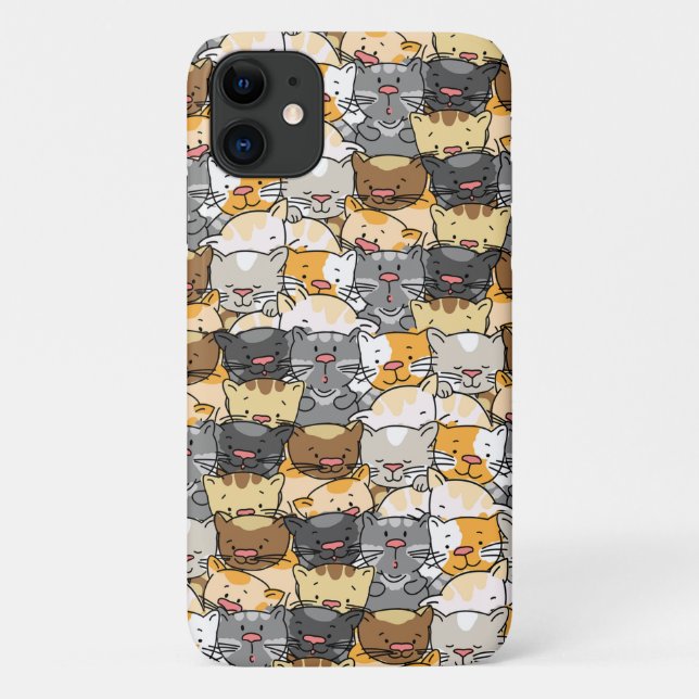 Funda De Case-Mate Para iPhone Gatos Gatitos Lindos (Reverso)