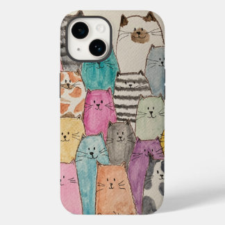 Funda Para iPhone 14 De Case-Mate ¡Gatos! ¡Gatos! ¡Gatos!