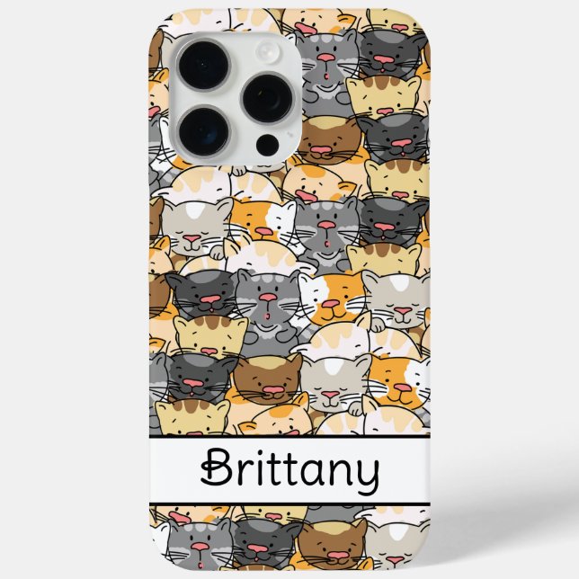 Funda De Case-Mate Para iPhone Gatos gitanos personalizados (Reverso )