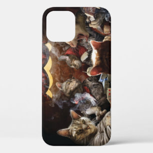 Funda Para iPhone 12 Pro Gatos jugando al póquer