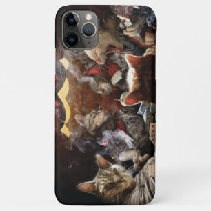 Funda Para iPhone 11 Pro Max Gatos jugando al póquer