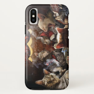 Funda Para iPhone X Gatos jugando al póquer